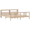 vidaXL Estructura de cama con cabecero madera maciza pino 180x200 cm