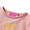 Camiseta infantil de manga larga rosa claro 104