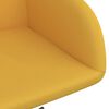 vidaXL Silla de comedor giratoria de terciopelo amarillo