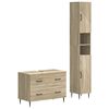 vidaXL Juego de gabinete de ba&ntilde;o de 2 piezas HAARLEM Roble Sonoma