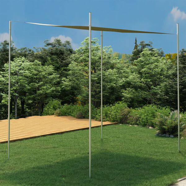 vidaXL Poste de toldo de vela de acero inoxidable 400 cm