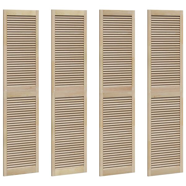 vidaXL Puerta de Armario con puerta 4 pcs Natural 140.5 x 2 x 59.5 cm