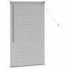 vidaXL Persiana para Ventana con cortinas Manual Plateado Aluminio