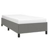 vidaXL Estructura de cama sin colch&oacute;n tela gris oscuro 90x190 cm
