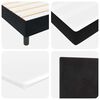 vidaXL Cama tipo Box Spring con colch&oacute;n Negro 120 x 200 cm Terciopelo