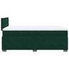 vidaXL Cama box spring con colch&oacute;n terciopelo verde oscuro 120x200 cm