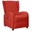 vidaXL Sill&oacute;n orejero el&eacute;ctrico reclinable cuero sint&eacute;tico rojo tinto