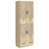 vidaXL Juego de armarios 2 pcs Roble Sonoma Madera de ingenier&iacute;a