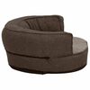 vidaXL Colch&oacute;n de cama de perro ergon&oacute;mico aspecto lino marr&oacute;n 75x53cm