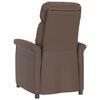 vidaXL Sill&oacute;n reclinable de cuero sint&eacute;tico marr&oacute;n