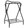 vidaXL Soporte de montura plegable de pie independiente hierro negro