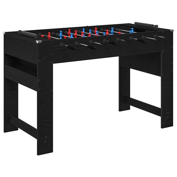 vidaXL Mesa de Futbol&iacute;n Roble Negro 125 x 60,5 x 80 cm