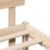 vidaXL Estructura de cama Marr&oacute;n 140 x 190 cm Madera maciza de Pino