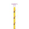 vidaXL Cuerda de barco polipropileno amarillo 8 mm 50 m