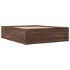 vidaXL Estructura de cama madera de ingenier&iacute;a marr&oacute;n roble 160x200 cm