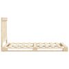 vidaXL Estructura de cama con cabecero madera maciza de pino 90x200 cm