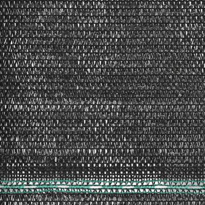 vidaXL Toldo para pista de tenis HDPE 2x100 m negro