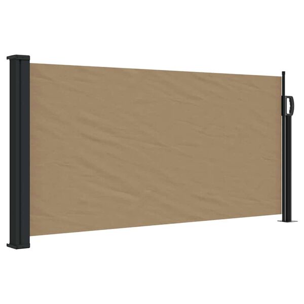 vidaXL Toldo lateral retr&aacute;ctil gris taupe 100x300 cm