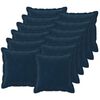 vidaXL Funda de almohada 12 uds. HOUTEN Azul 40 x 40 cm