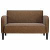 vidaXL Sof&aacute; Loveseat Marr&oacute;n 110 cm Cuero Sint&eacute;tico