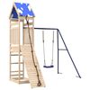 vidaXL Parque infantil de exterior de madera maciza de pino