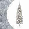 vidaXL &Aacute;rbol de Navidad artificial estrecho con bolas 180 cm 300 LED