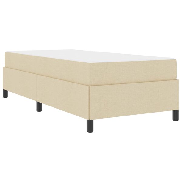 vidaXL Cama tipo Box Spring Crema 90 x 200 cm tela