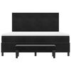 vidaXL Cama tipo Box Spring con colch&oacute;n Negro 180 x 200 cm Terciopelo