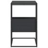 vidaXL Mesa auxiliar de madera contrachapada negra 55x36x59,5 cm