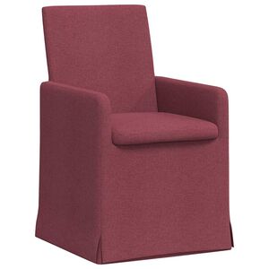 vidaXL Sillas de comedor 2 pcs Rojo vino tinto 57 x 67 x 95 cm tela