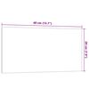 vidaXL Pizarra magn&eacute;tica de pared vidrio templado blanco 40x20 cm