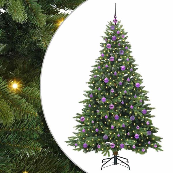 vidaXL &Aacute;rbol de Navidad artificial con 300 LED Verde 180 cm PE y PVC