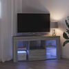 vidaXL Armario LED para TV de Esquina Gris Sonoma 106 x 40 x 50 cm
