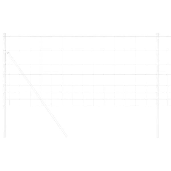 vidaXL Valla de campo Plateado 50 x 1 m Acero galvanizado