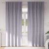 vidaXL Cortinas Opacas con Anillas 2 pcs Gris Metalizado 225 x 140 cm