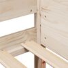vidaXL Estructura de cama sin colch&oacute;n madera maciza de pino 80x200 cm