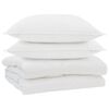 vidaXL Edred&oacute;n con almohada 3 uds. Microfibra