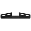 vidaXL Soporte de Esquina 2 pcs Negro 138,5 x 50,5 x 16 mm Hierro