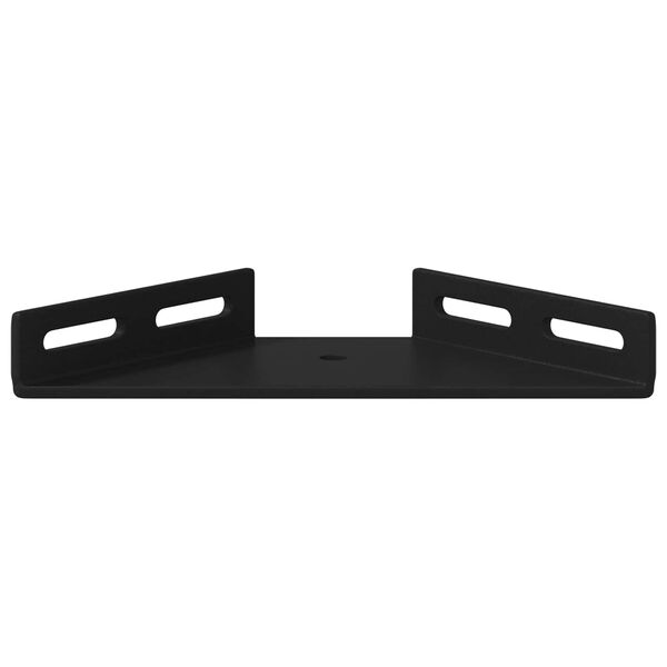 vidaXL Soporte de Esquina 2 pcs Negro 138,5 x 50,5 x 16 mm Hierro