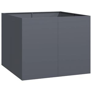 vidaXL Jardinera acero gris antracita 100x100x80 cm