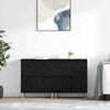 vidaXL Tableros Lateral 2 pcs Roble Negro 60 x 35 x 70 cm