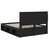 vidaXL Estructura de cama Negro 140 x 190 cm Madera de pino macizo