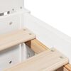 vidaXL Estructura de cama sin colch&oacute;n madera maciza blanca 75x190 cm
