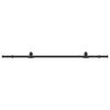 vidaXL Kit de herrajes para puertas correderas acero negro 213 cm