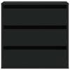 vidaXL Cajonera de esquina madera de ingeniería negra 60x41x58 cm