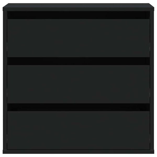 vidaXL Cajonera de esquina madera de ingeniería negra 60x41x58 cm