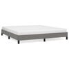 vidaXL Cama sin colch&oacute;n de tela gris oscuro 160x200 cm