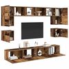 vidaXL Conjunto de mueble de TV 8 pcs Madera envejecida
