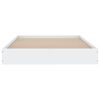 vidaXL Estructura de cama madera de ingenier&iacute;a blanca 90x190 cm