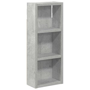 vidaXL Armario de pared para ba&ntilde;o Gris Concreto 20 x 10 x 50 cm